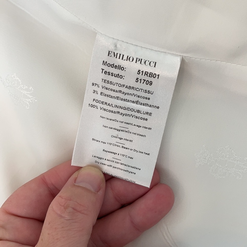 Emilio Pucci Winter White Blazer - Picture 6 of 11